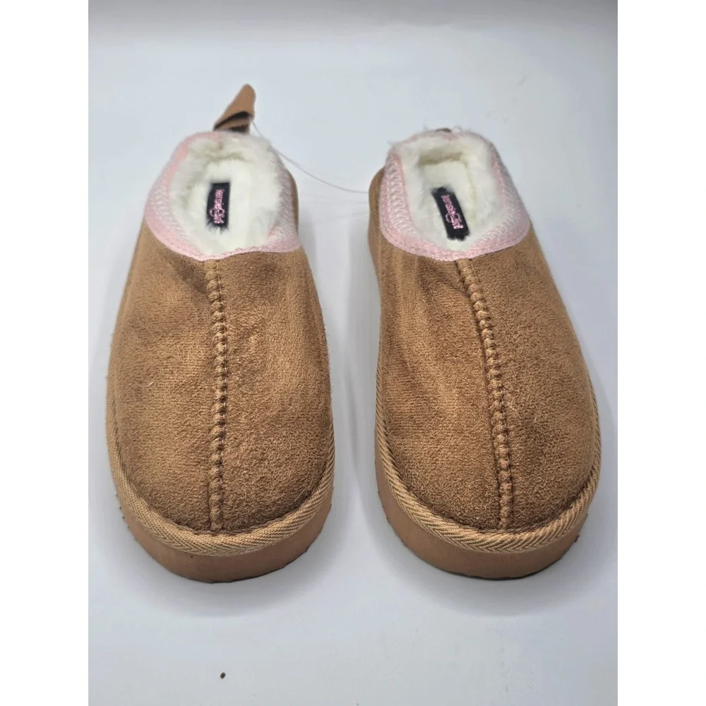 Kensie Girl's Slippers‎ - Cozy House Slippers for Kids with Fuzzy Faux Sz L(2/3)